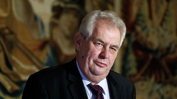 Czech Republic's President Milos Zeman - Sputnik Mundo