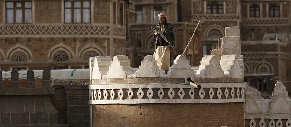 Rebeldes hutíes en Saná, Yemen - Sputnik Mundo