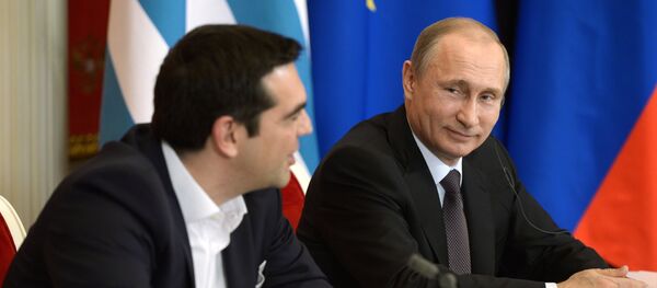 Президент РФ В.Путин встретился с премьер-министром Греции А. Ципрасом - Sputnik Mundo