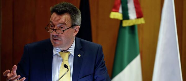 Peter Maurer, presidente Comité Internacional de la Cruz Roja (CICR), durante su visita a México. 7 de abril de 2015 - Sputnik Mundo