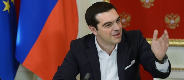 Alexis Tsipras, primer ministro de Grecia, durante su visite a Moscú - Sputnik Mundo