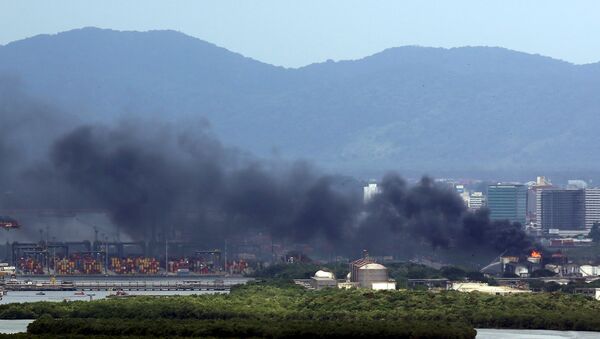 Incendio de Santos - Sputnik Mundo