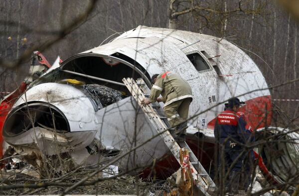 Accidente del Tu-154 del presidente polaco Kaczynski en abril de 2010 - Sputnik Mundo