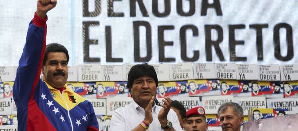 Presidente de Venezuela, Nicolás Maduro y presidente de Bolivia, Evo Morales - Sputnik Mundo