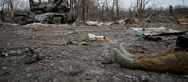 Сuerpo de un soldado ucraniano (Archivo) - Sputnik Mundo