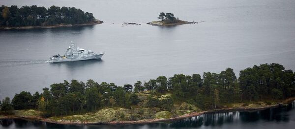 Dragaminas sueco HMS Koster patrulla las aguas del archipiélago de Estocolmo Dragaminas sueco HMS Koster patrulla las aguas del archipiélago de Estocolmo - Sputnik Mundo