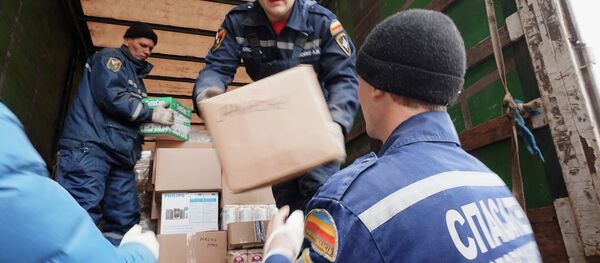 Alimentos para los refugiados ucranianos - Sputnik Mundo