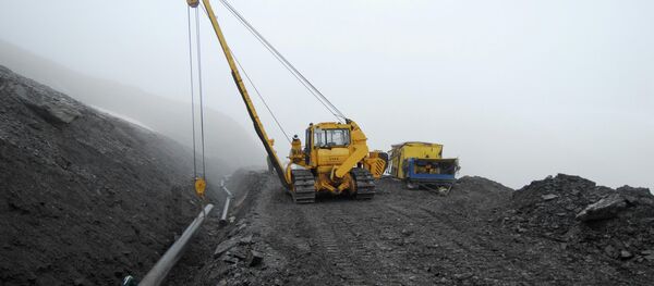 Construcción del gasoducto Construcción del gasoducto - Sputnik Mundo