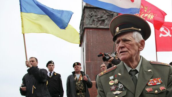 Veterano ucraniano de la Segunda Guerra Mundial en Odesa - Sputnik Mundo