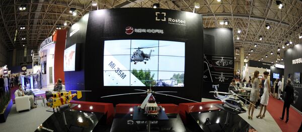 The Russian Rostec stand during the first day of the LADD defence and security fair in Rio de Janeiro, 2013 - Sputnik Mundo