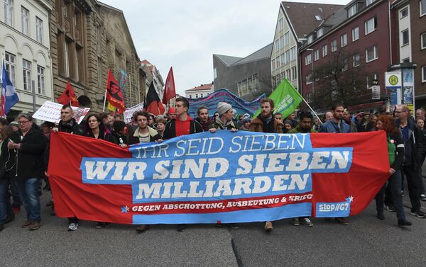 Manifestación en Lubek - Sputnik Mundo