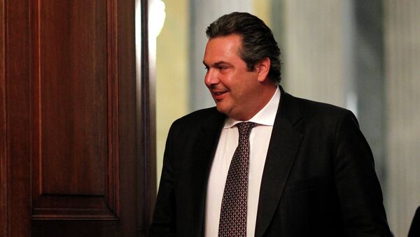 Panos Kammenos, ministro de Defensa de Grecia - Sputnik Mundo