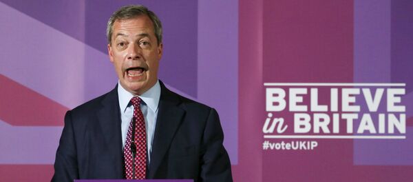 Nigel Farage, líder del Partido por la Independencia de Reino Unido - Sputnik Mundo