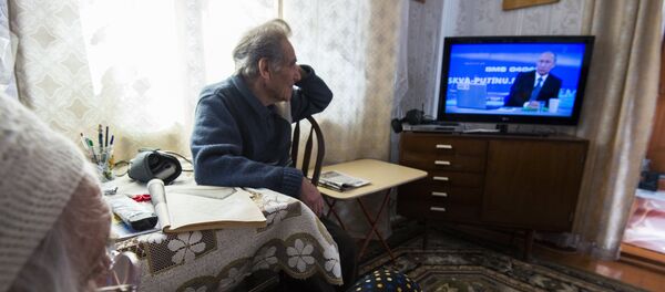 Línea directa con Vladímir Putin del año 2015 - Sputnik Mundo