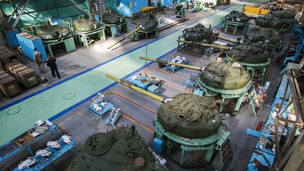 Taller de montaje de tanques T-72 Taller de montaje de tanques T-72 - Sputnik Mundo