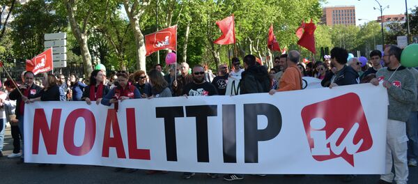 Protestas contra el TTIP (Archivo) - Sputnik Mundo