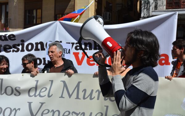 Concentración en Madrid en solidaridad con Venezuela - Sputnik Mundo