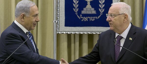 Primer ministro de Israel, Benjamín Netanyahu y presidente de Israel, Reuven Rivlin - Sputnik Mundo