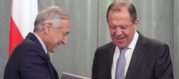 Ministro de Exteriores de Chile, Heraldo Muñoz (izda.) y canciller de Rusia, Serguéi Lavrov - Sputnik Mundo