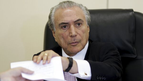 Michel Temer, presidente de Brasil (archivo) - Sputnik Mundo