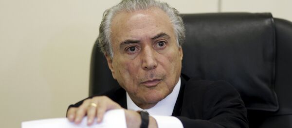 Michel Temer, presidente de Brasil (archivo) - Sputnik Mundo