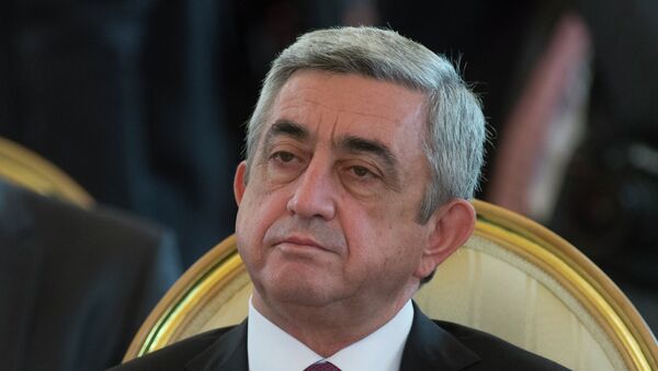 Serzh Sargsián, presidente de Armenia - Sputnik Mundo