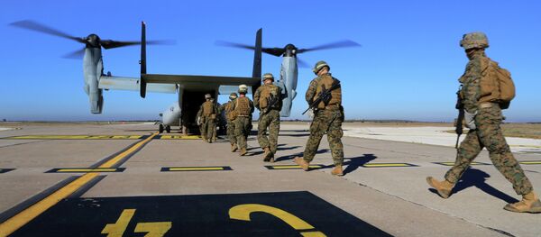 Marines estadounidenses en la base de Morón de la Frontera - Sputnik Mundo