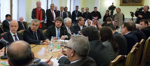 Segunda ronda de consultas intersirias en Moscú (archivo) - Sputnik Mundo