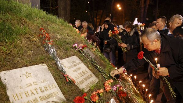 Homenaje a las víctimas de la catástrofe de Chernóbil en Kiev Homenaje a las víctimas de la catástrofe de Chernóbil en Kiev - Sputnik Mundo