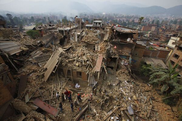 Ciudad destruida: Katmandú tras el terremoto - Sputnik Mundo