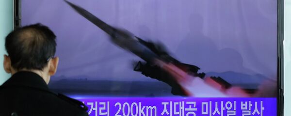 Ensayo de un misil de Corea del Norte (archivo) - Sputnik Mundo