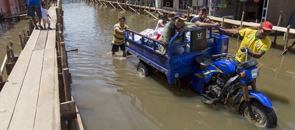 Inundacion en Brasil Inundacion en Brasil - Sputnik Mundo