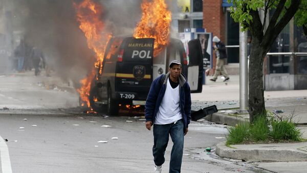 Protesta en Baltimore - Sputnik Mundo