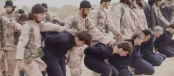 Militantes del grupo yihadista Estado Islámico (EI) en Siria Militantes del grupo yihadista Estado Islámico (EI) en Siria - Sputnik Mundo