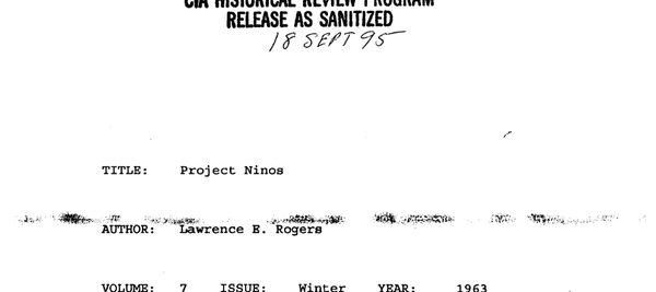 CIA Historical Review Program. Project Niños (PDF) - Sputnik Mundo