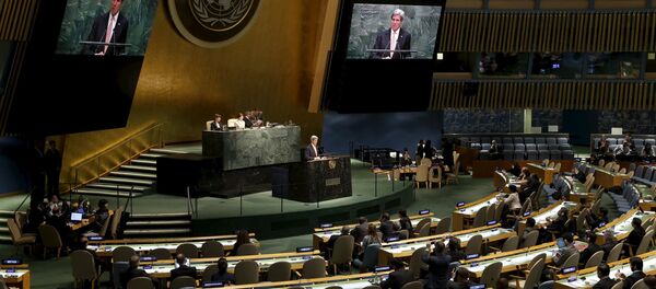 Secretario de Estado de EEUU John Kerry durante la conferencia de revisión del Tratado de No Proliferación Nuclear - Sputnik Mundo
