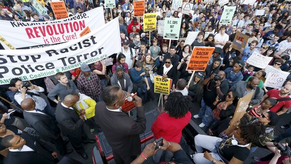 Manifestación de protesta en Washington - Sputnik Mundo