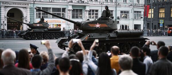 Ensayo del desfile de la Victoria en Moscú - Sputnik Mundo