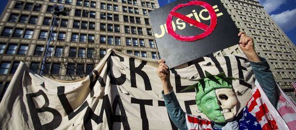 La protesta en Nueva York - Sputnik Mundo