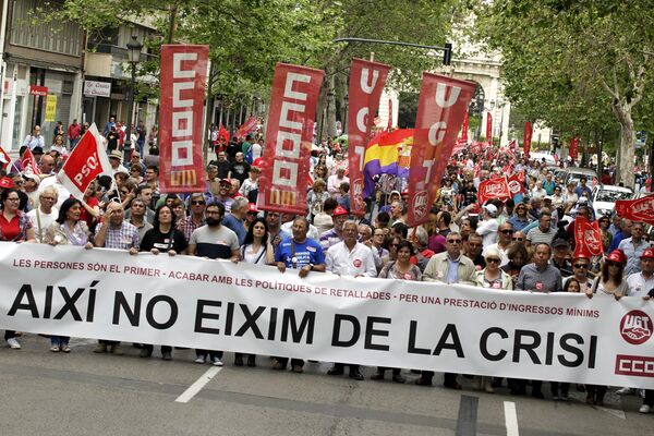 Primero de Mayo en España - Sputnik Mundo