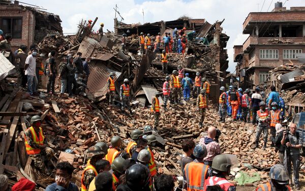 Consecuencias del terremoto en Nepal - Sputnik Mundo