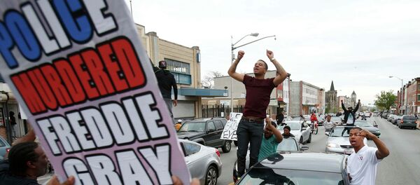 La protesta en Baltimore - Sputnik Mundo