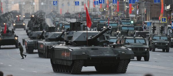 Primeras imágenes del nuevo tanque ruso Armata - Sputnik Mundo