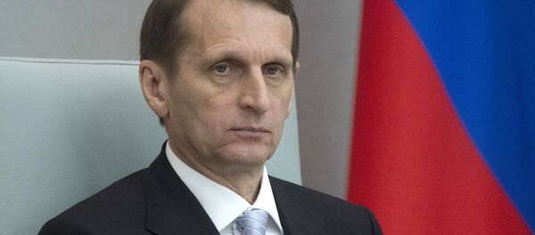 Serguéi Narishkin, presidente de la Duma de Estado de Rusia Serguéi Narishkin, presidente de la Duma de Estado de Rusia - Sputnik Mundo