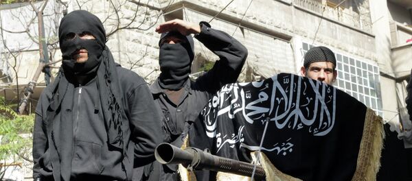 Militantes del grupo terrorista Frente Al Nusra - Sputnik Mundo