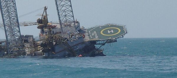 Imagen de plataforma maritma Troll Solution en la sonda de Campeche esta mañana - Sputnik Mundo