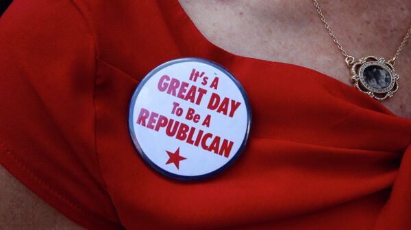 A supporter of U.S. Senator Marco Rubio (R-FL) is pictured prior to Rubio's formal declaration of his bid for the Republican nomination in the 2016 - Sputnik Mundo