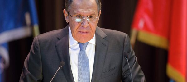 Russian Foreign Minister Sergey Lavrov speaks during his annual address to members of the Moscow International Model UN in the Moscow State Institute of International Relations in Moscow - Sputnik Mundo
