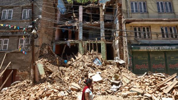 Consecuencias del terremoto en Nepal - Sputnik Mundo