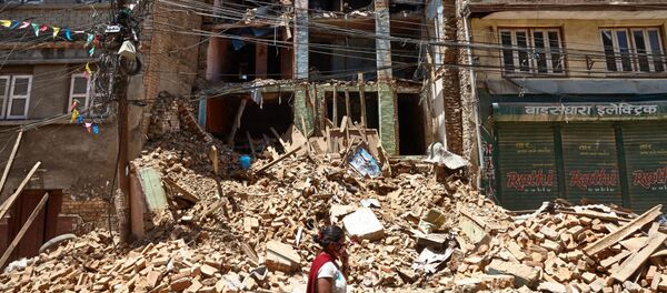 Consecuencias del terremoto en Nepal - Sputnik Mundo